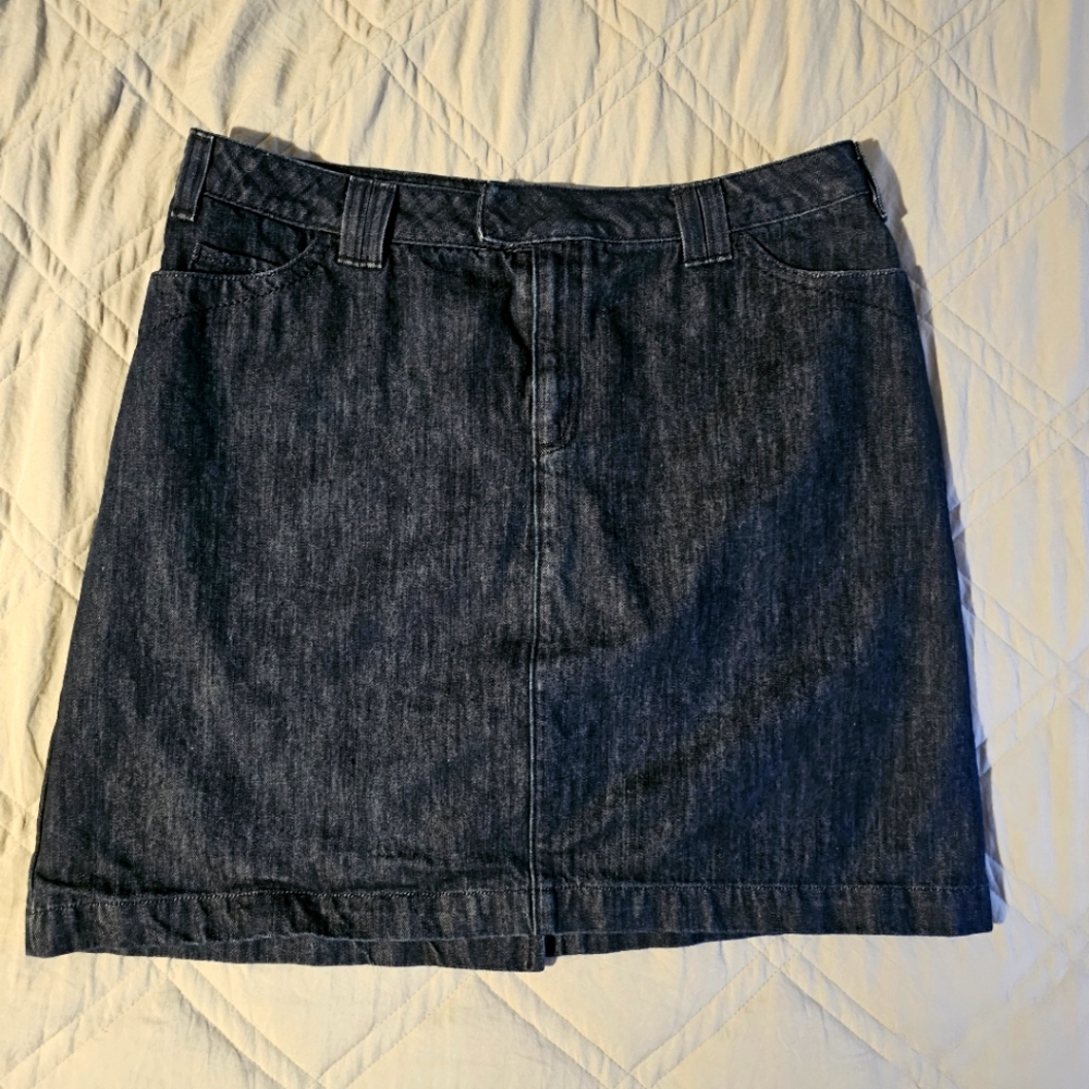 Eddie Bauer denim jean skirt plus size 16